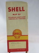 1957 Shell Map of Delaware, Maryland, Virginia W. Virginia The HM Gousha Company