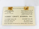 Hobby Craft Stores Inc New York Miniature & Model  Builders Business Card