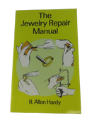 Front cover of The Jewelry Repair Manual by R. Allen Hardy, with illustrated hands performing jewelry repair tasks.