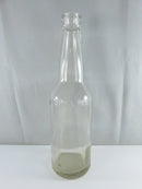 Clear Yuengling crown top soda bottle with embossed shoulder lettering.