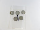 Lot of 5 Mercury Silver Dimes 90% Silver 1940s Dates 90% silver dimes 1940s silver coins circulated Mercury dimes