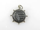 Vintage Sterling Silver Niagara Falls Ships Wheel Travel Charm Pendant