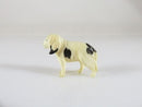 Old Figurine of an English Foxhound Dog Handmade Okimono 1" x 3/4"
