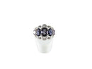 Gorgeous Designer Signed Sterling Silver Amethyst Cocktail Ring Size 6.75
