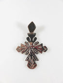Taxco Mexico 925 Sterling Silver Large Articulated Gothic Christian Cross