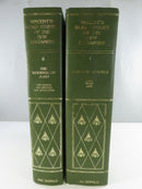 Spines of the two green gilt-decorated hardcover volumes of Marvin R. Vincent's Word Studies in the New Testament, showing Volumes I and II.