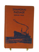 Orange Shanghai Passage cloth front cover by Howard Pease containing Tam Morgan text
