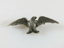 Patriotic Eagle Pin Spread Wings Vintage Sterling Silver Lapel Pin Mid Century