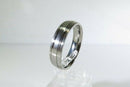 Nice Looking Forge Titanium Brushed/polished/Brushed Metal Band 11.75