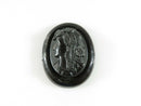 Antique Victorian Mourning Cameo Choker with Wood Frame