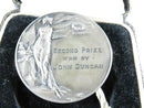 1932 Motorcycle Racing Medal Art Deco Solid Silver Scottish by Elkington & Co
