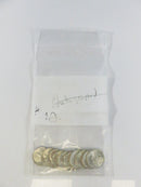Group of 10 US Roosevelt Silver Dimes 90% Silver Lot 12 90% silver dimes US silver coins Roosevelt dimes lot used
