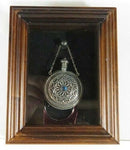 Old Palestine Sterling Round Perfume Scent Flask Fancy Chatelaine Perfume Bottle