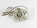Vintage Forstner Sterling Silver Modernist Mid Century Flower Brooch