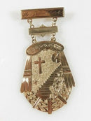 1891 St. Joseph’s Academy Wheeling WV Superior Class 10K Yellow Gold Engraved Victorian School Medal