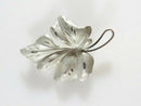 Curtis Creations Brushed & Polished Sterling Silver Leaf Brooch