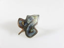 Vintage Unmatched Small Abalone Inlaid Maple Leaf sterling Taxco Single Silver Earring