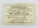 1929 Big Eddy Club N.N. Rice, Bland Rice, Lloyd P Oliver Membership Card