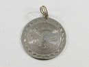Vintage Sterling Silver Round Graduation Day Charm SAS Sterling