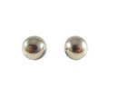 Vintage Sterling Silver Domed Post Earrings, SE 925 Thailand, 18mm, Missing Backs