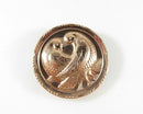 1940's Large Sterling Reinforced Dove Brooch Patented Pink Rose Gold Tone