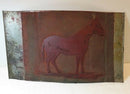 Neat Large 23 1/2" x 13 1/2" Horse Image Printing Plate For Repurpose