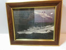 USS Biddle 8x10 Framed Photograph With Note on Change of Command Ceremony