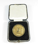 Circa 1912 Alexander Clark Co LTD Gold Washed Sterling Silver Agriculture Medal