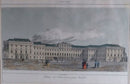 Schönbrunn Palace near Vienna, Austria, Handcolored Engraving View of Schönbrunn