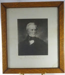 Professor Benjamin Silliman Etching After Daniel Huntington Circa 1878 Framed