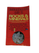 Front cover of Simon & Schuster's Guide to Rocks & Minerals, a red Fireside paperback with a crystal photograph.