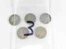 Lot of 5 Mercury Silver Dimes 90% Silver 1940s Dates Collectible Coins Mercury dimes 90% silver coins 1940s silver dimes