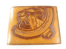 Genuine Vintage Tooled Leather Wallet Billfold Souvenir In Original Gift Box