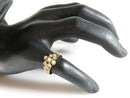 Early Victorian 18K Gold 3 Leaf Clover Pearl Statement Ring Size 8