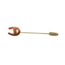 Vintage Harrah’s Horseshoe Casino Stick Pin Red Enamel Gold Tone - Approx. 2 1/2"