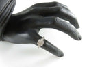 10K White Gold Diamond Illusion Fashion Engagement Ring Size 7.75
