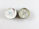 Antique Miniature Powder Box with Original Puff Victorian Sterling Silver