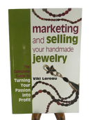 Front cover of Marketing and Selling Your Handmade Jewelry by Viki Lareau, showing beaded jewelry and the subtitle about turning a passion into profit.