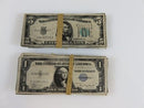 Miniature Reproduction 1.00 & 5.00, Japanese Peso and Italian Lire Paper Currency