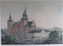 Rosenborg Slot Chateau du Rosenbourg Color Lithograph I W Tegner & Kittendorff
