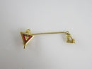 Vintage Junior Jr Ymca Hi-Y Fraternal Pin Gold Gilt With Enameling Letter L