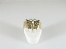 Antique 13K Gold Diamond Butterfly Figural Cigar Band Ring Victorian Era (≈2.8 g)