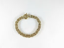 Byzantine Chainmail Gold Washed Sterling Silver 7 3/4" Long Chunky Bracelet