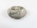 Vintage Sterling Silver Egyptian Eye of Horus Coin Style Pendant Artisan Piece