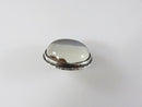 Unusual Antique Blue Morpho Butterfly Wing Brooch 925 Bubble Glass Brooch