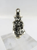 Vintage 3D Sterling Charm Leprechaun Charm, Lucky Charm, Irish Charm, Luck of the Irish Large