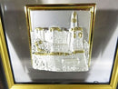 Vintage 3D Sterling Silver & Crystal Plaque Hand Crafted by SAAD Israel