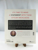 Rear cover of DIY Statement Necklaces showing book summary, author photograph, ISBN 978-1-4405-8040-6, and Adams Media imprint.