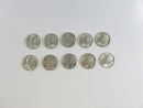 Lot of 10 US Roosevelt Silver Dimes 90% Silver Various Mint Marks 90% silver dimes US silver coins Roosevelt dimes lot