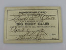 1929 Big Eddy Club N.N. Rice, Bland Rice, Lloyd P Oliver Membership Card